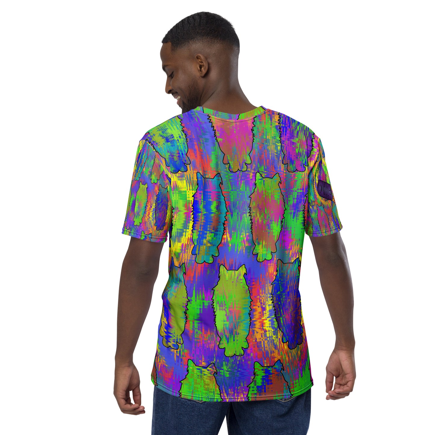 Colorful Cat Static Men's T-Shirt