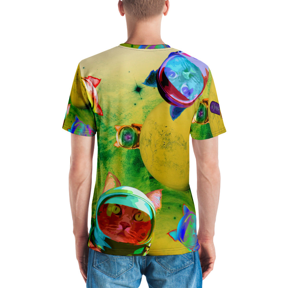 Astronaut Cat Men's T-Shirt