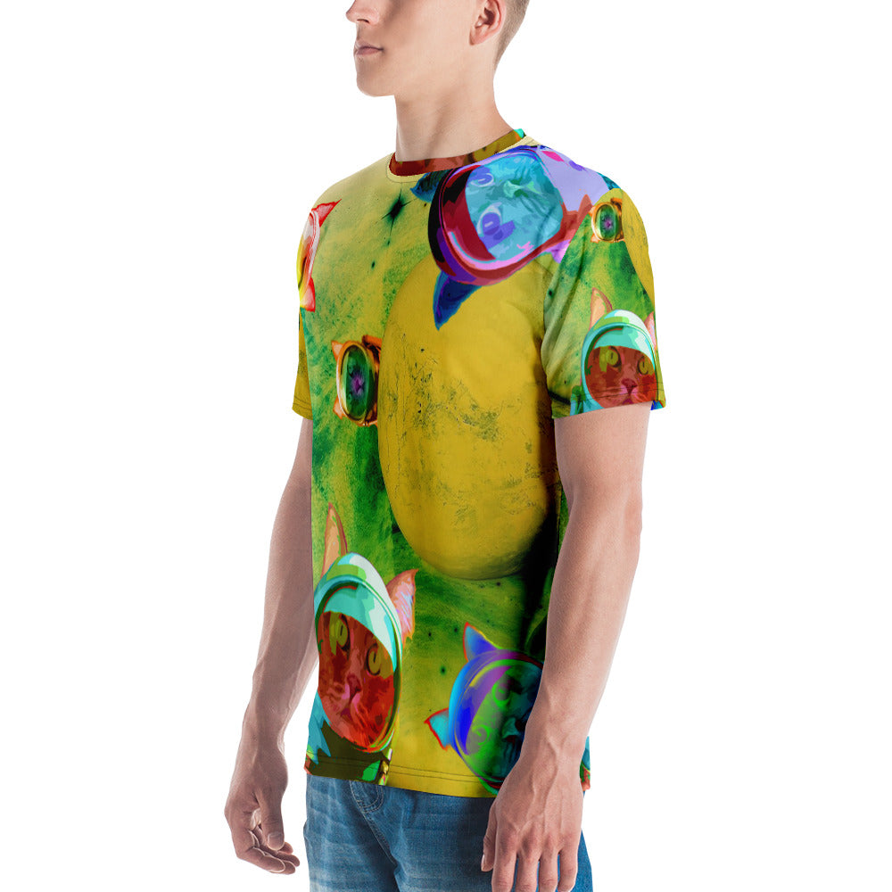 Astronaut Cat Men's T-Shirt