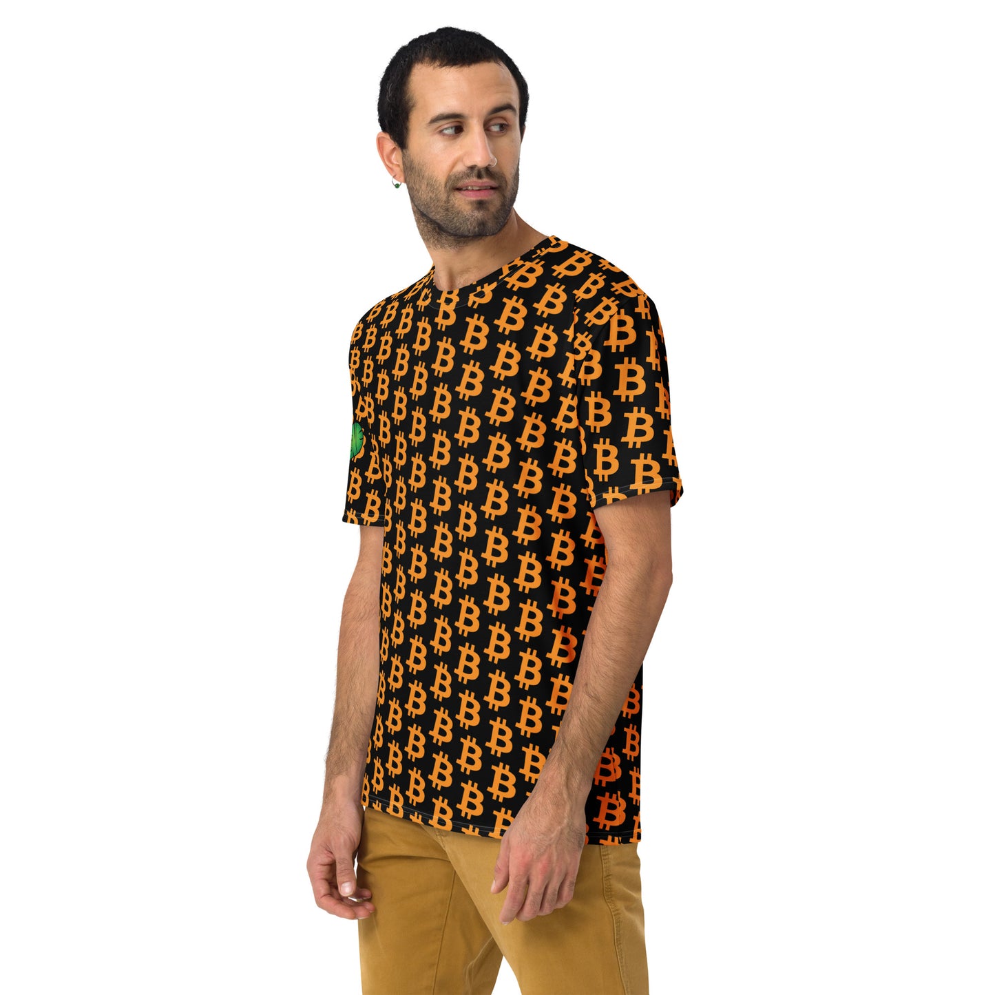 Bitcoin Polka Dot Black Men's t-shirt