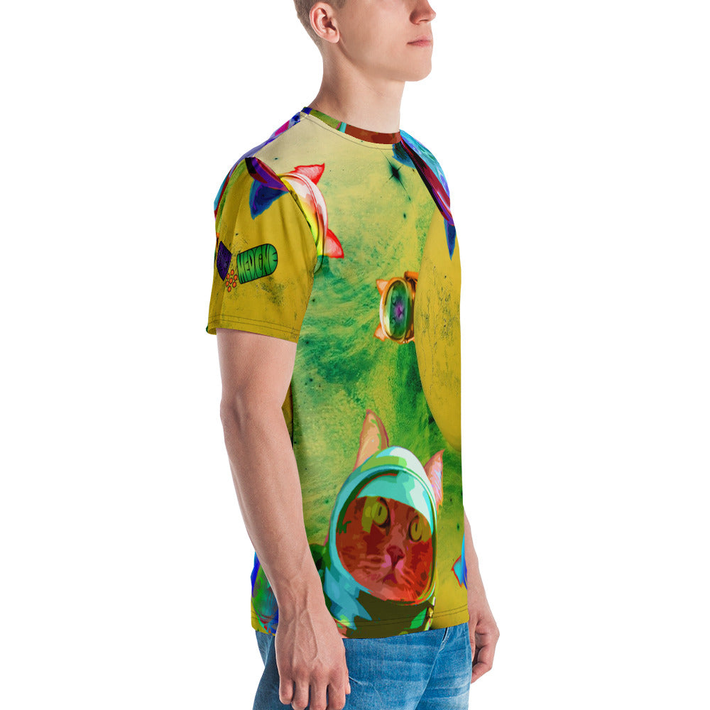 Astronaut Cat Men's T-Shirt
