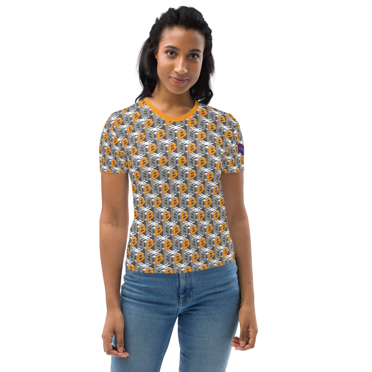 Bitcoin Dice Lattice Gray Women's T-shirt