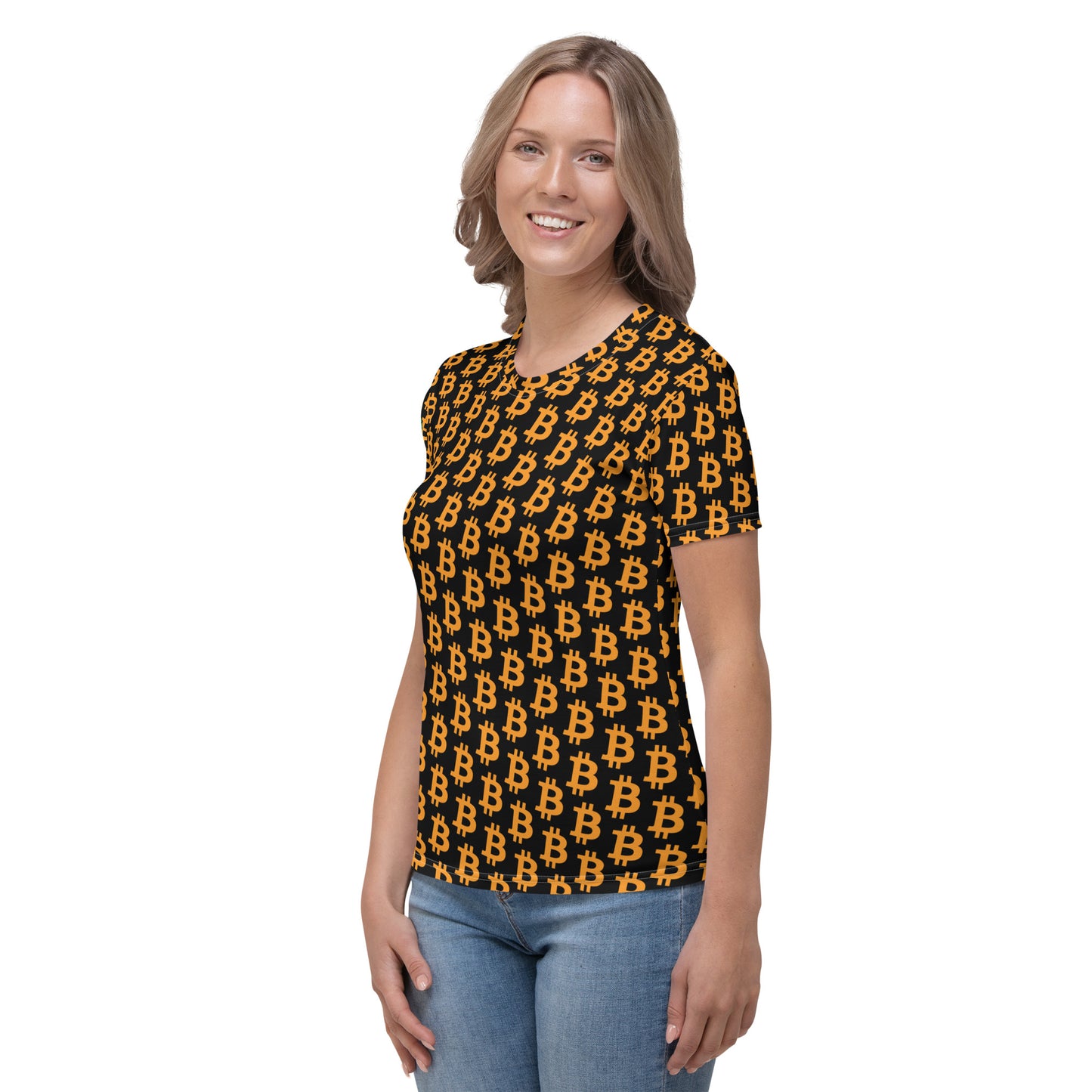 Bitcoin Polka Dot Women's T-shirt