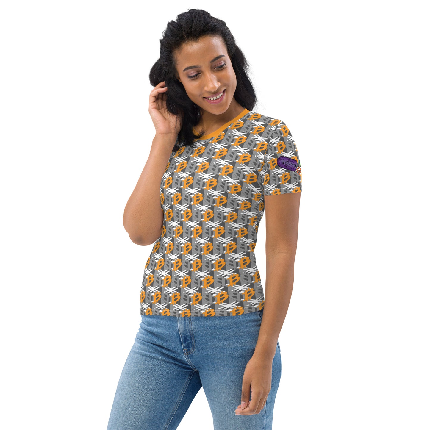 Bitcoin Dice Lattice Gray Women's T-shirt