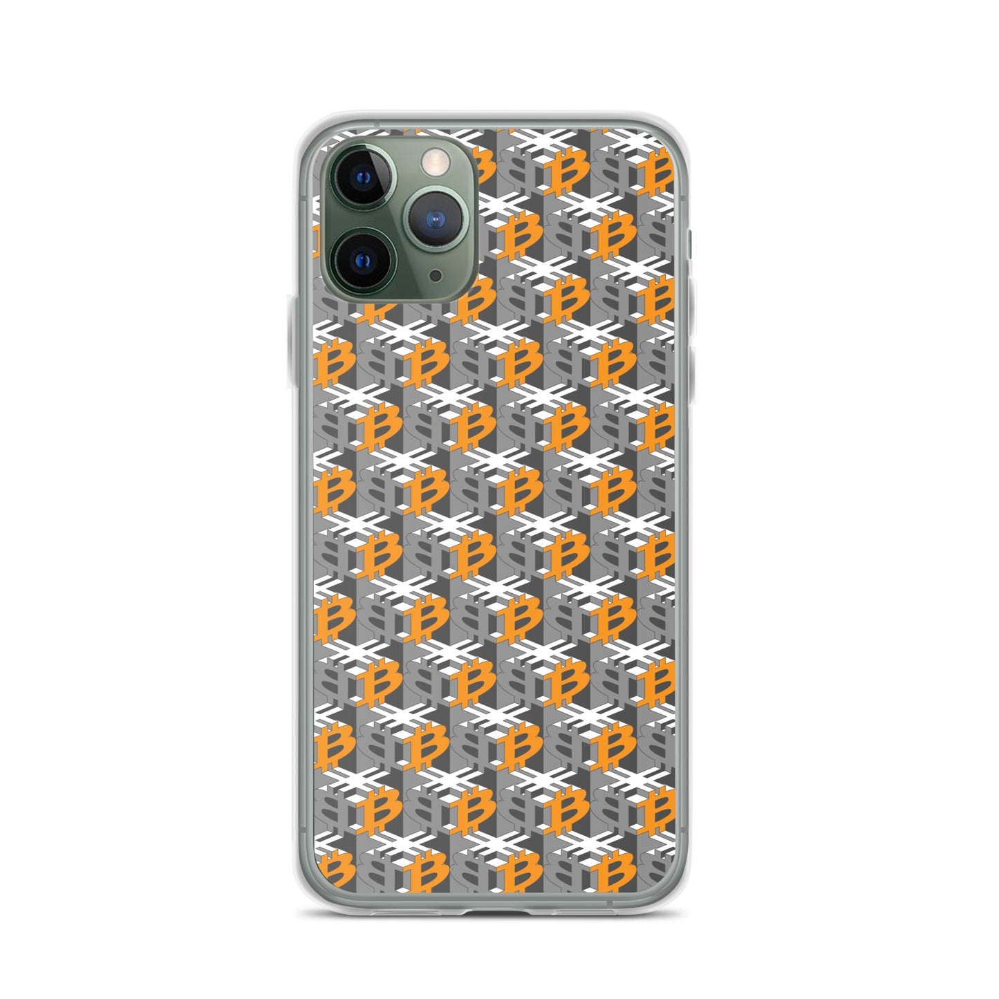 Bitcoin Dice Lattice Gray / Clear Case for iPhone®