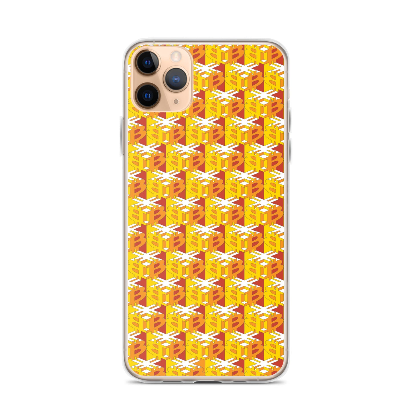 Bitcoin Dice Lattice Red / Clear Case for iPhone®