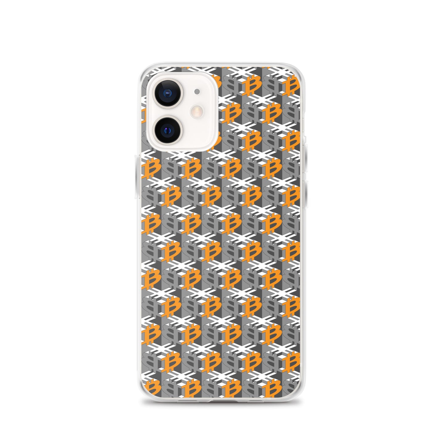 Bitcoin Dice Lattice Gray / Clear Case for iPhone®