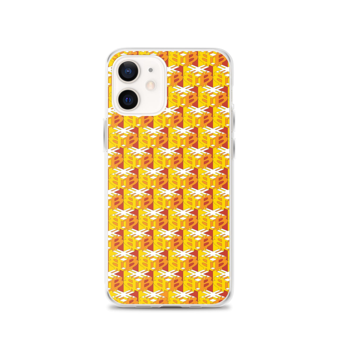 Bitcoin Dice Lattice Red / Clear Case for iPhone®