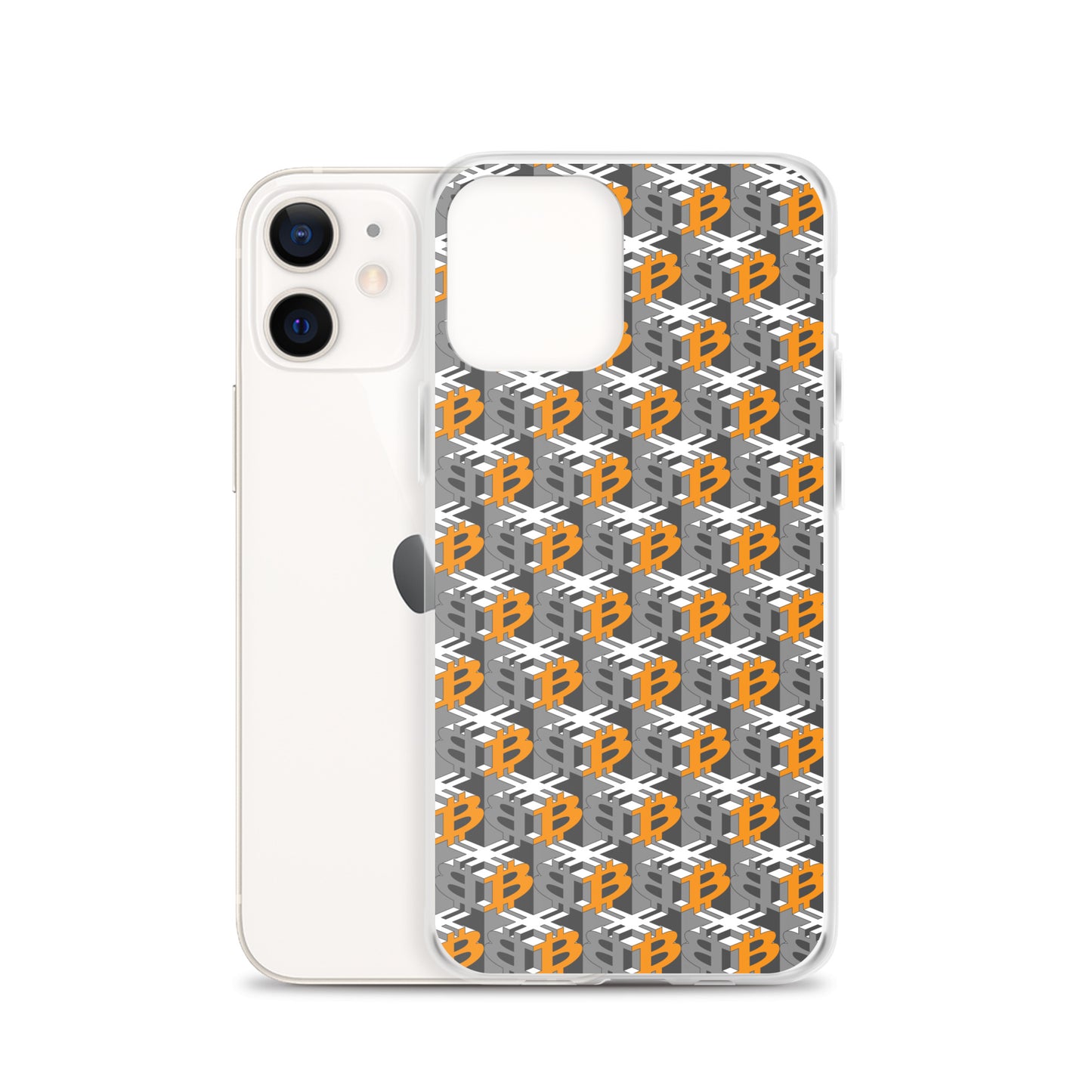 Bitcoin Dice Lattice Gray / Clear Case for iPhone®