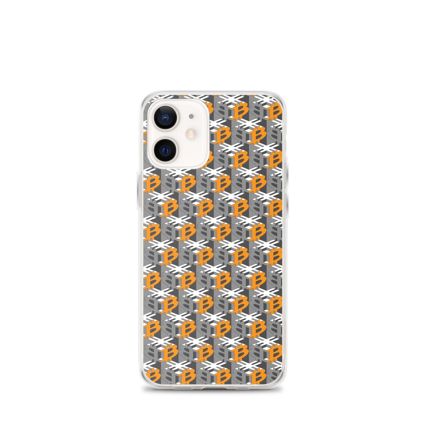 Bitcoin Dice Lattice Gray / Clear Case for iPhone®