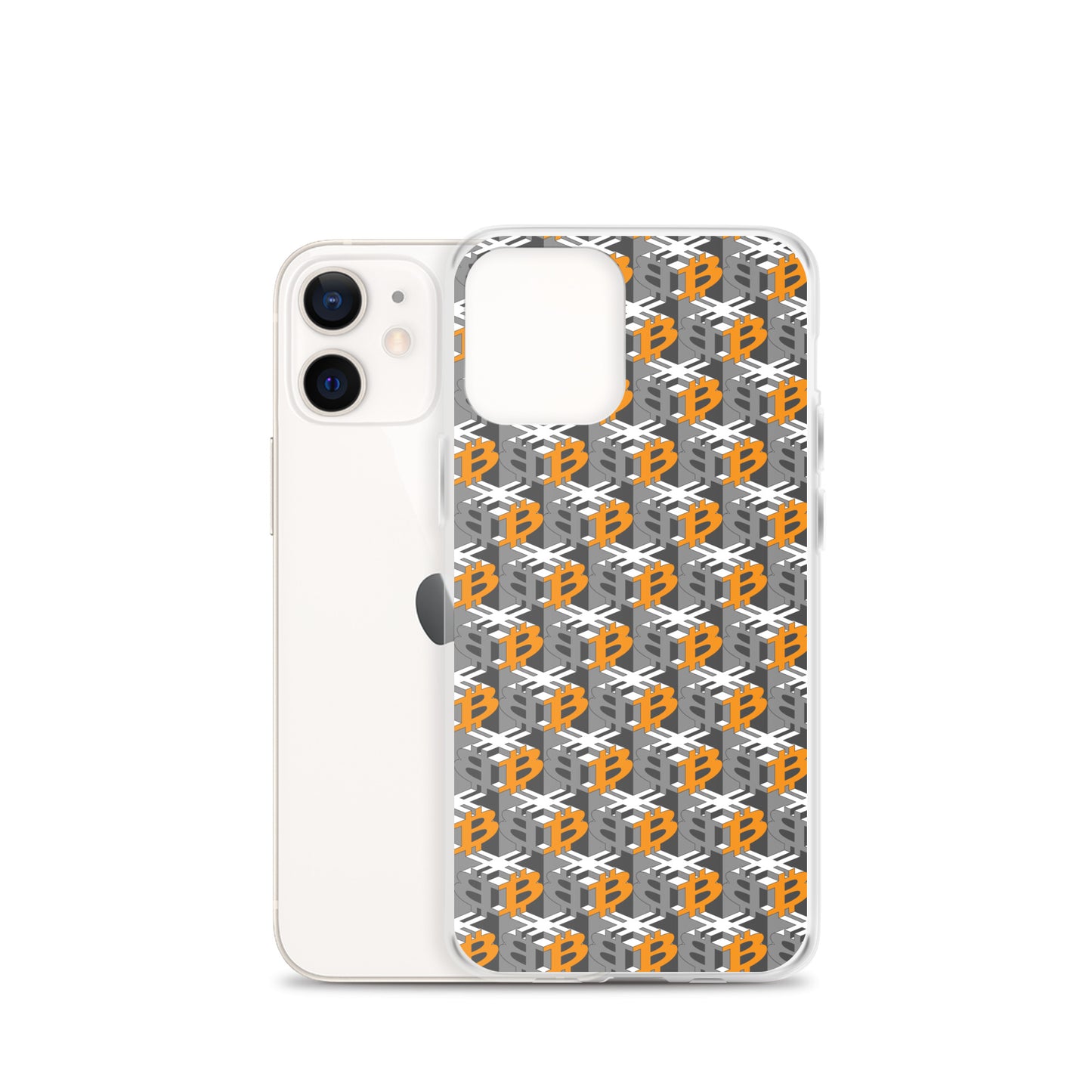 Bitcoin Dice Lattice Gray / Clear Case for iPhone®