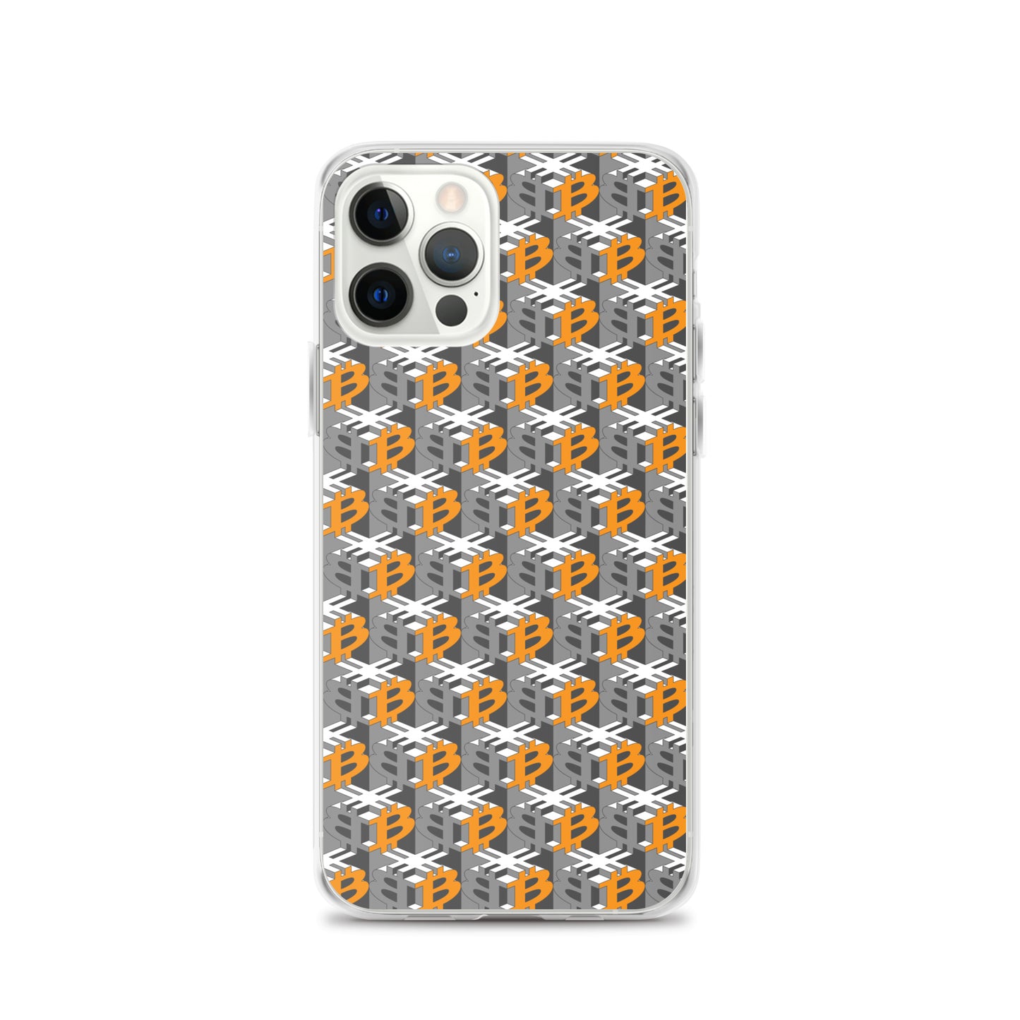 Bitcoin Dice Lattice Gray / Clear Case for iPhone®