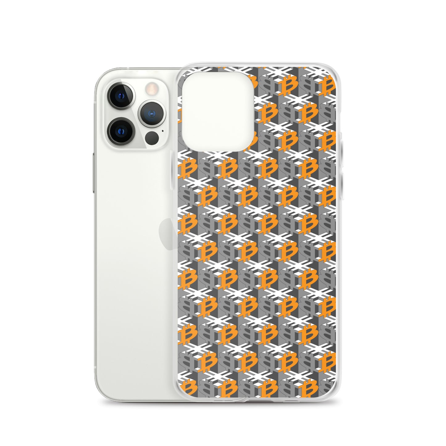 Bitcoin Dice Lattice Gray / Clear Case for iPhone®