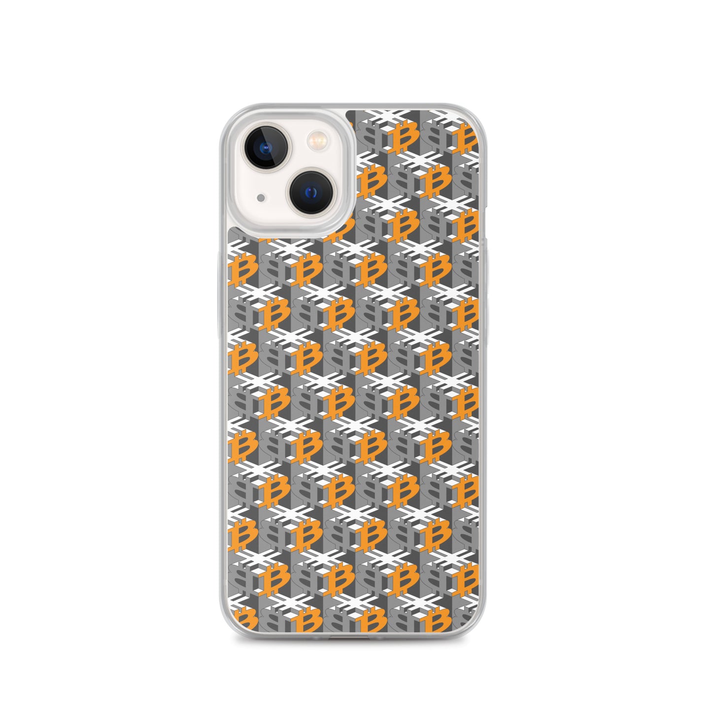 Bitcoin Dice Lattice Gray / Clear Case for iPhone®