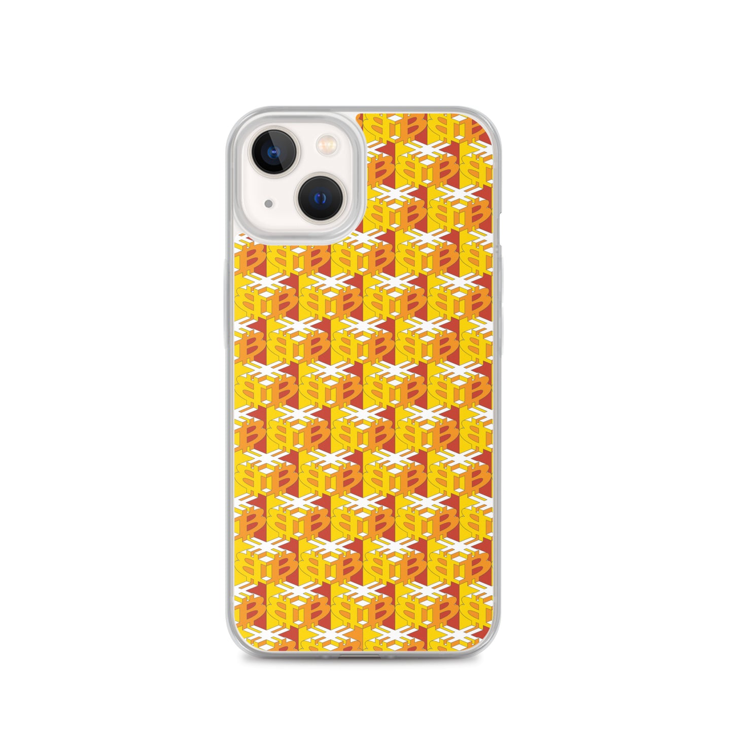 Bitcoin Dice Lattice Red / Clear Case for iPhone®