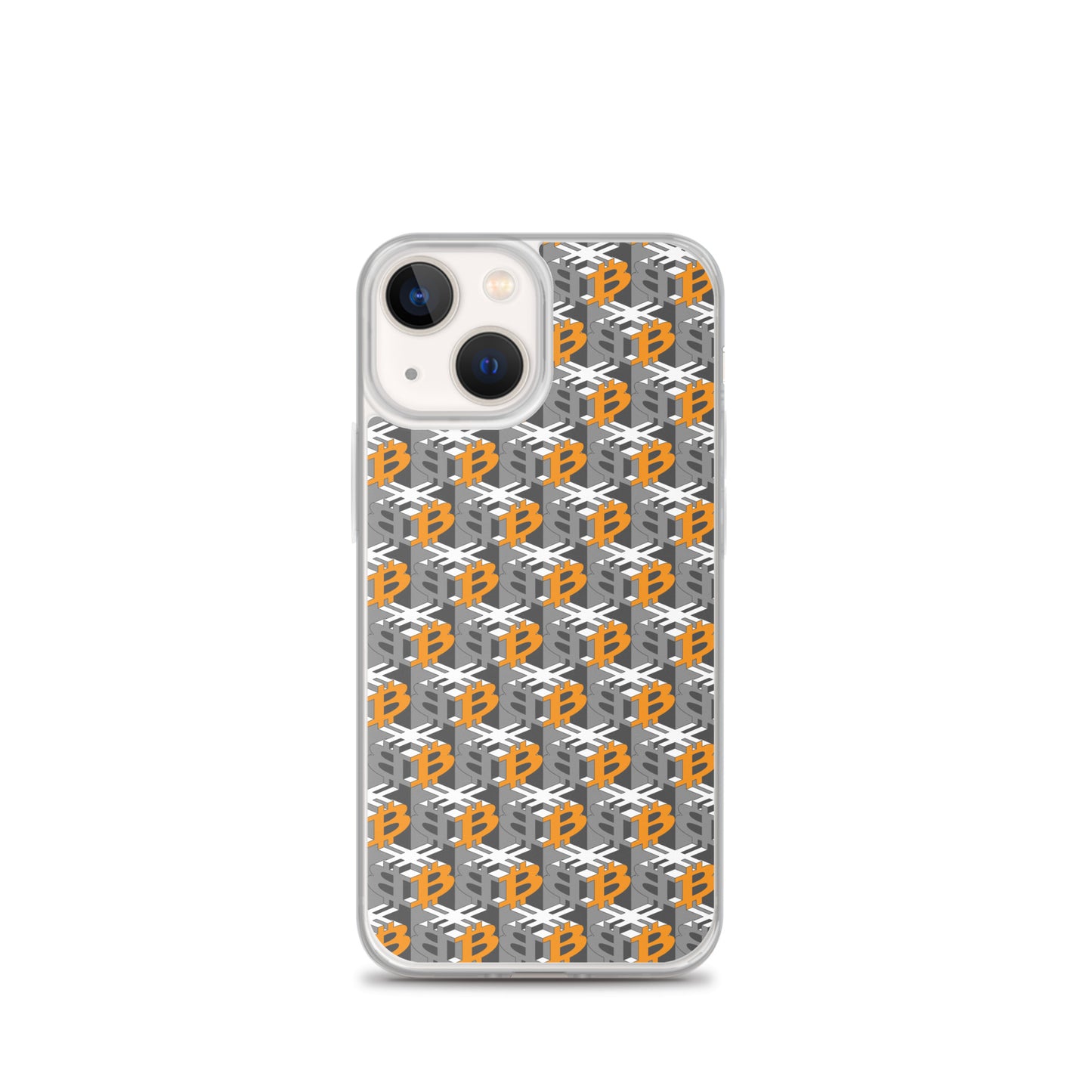 Bitcoin Dice Lattice Gray / Clear Case for iPhone®