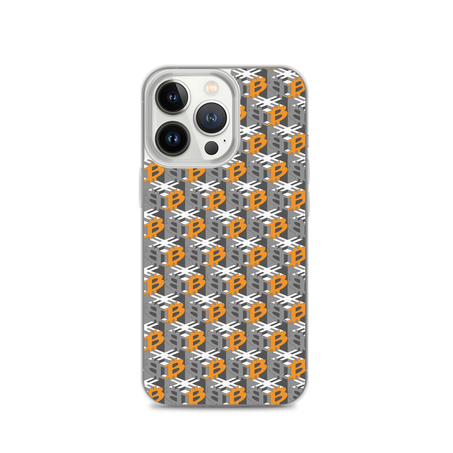 Bitcoin Dice Lattice Gray / Clear Case for iPhone®