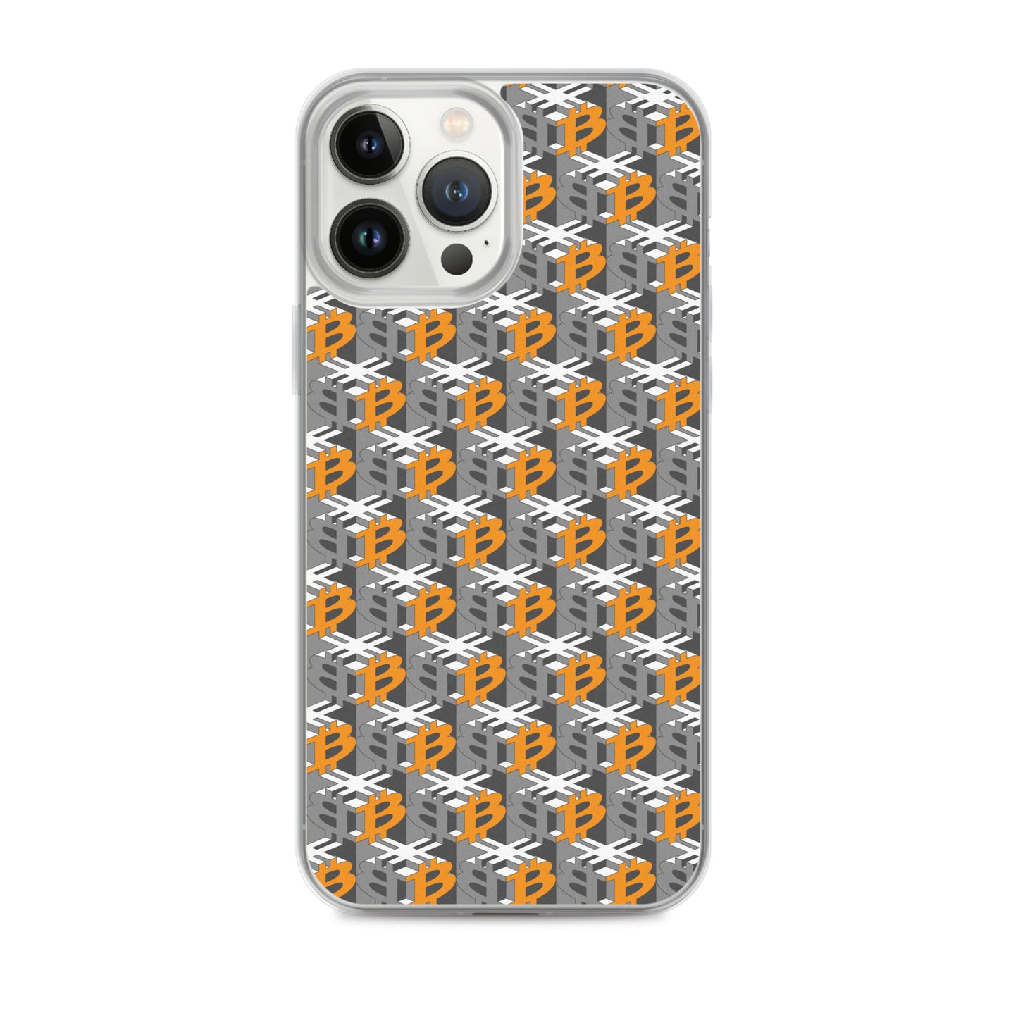 Bitcoin Dice Lattice Gray / Clear Case for iPhone®