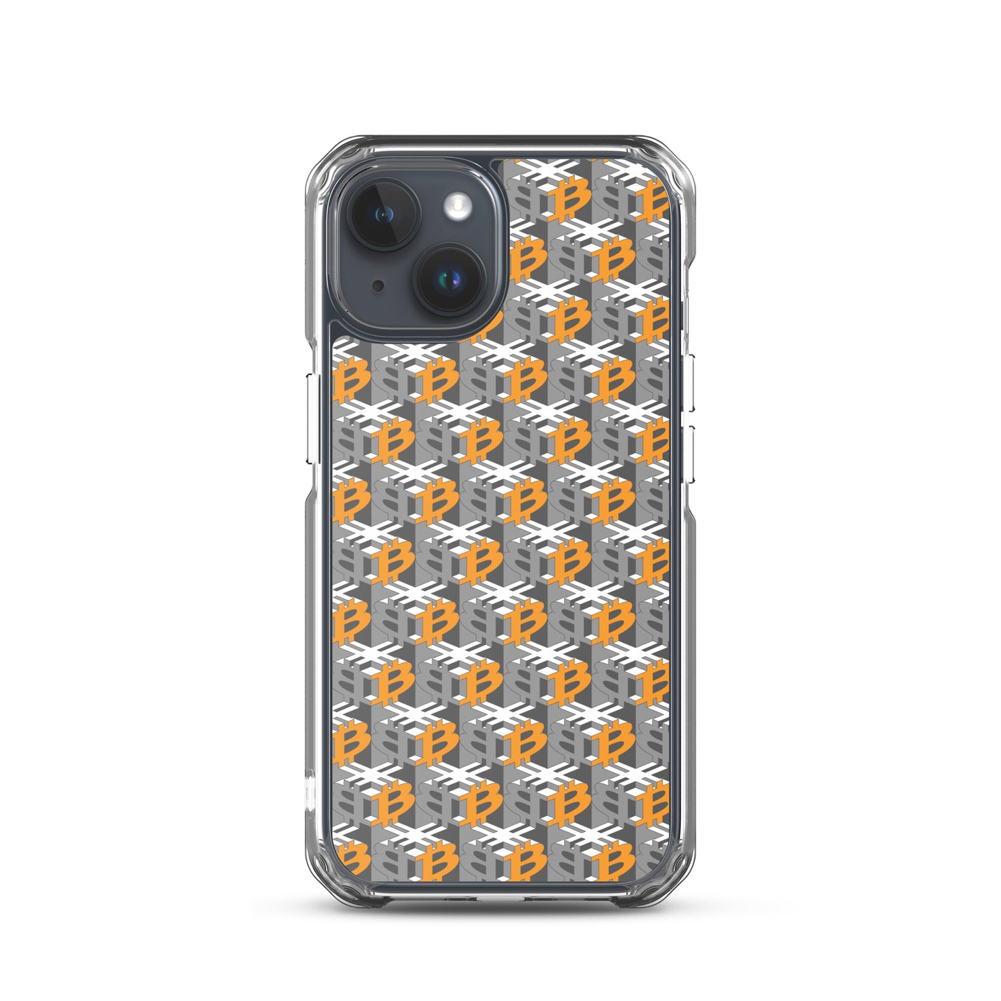 Bitcoin Dice Lattice Gray / Clear Case for iPhone®