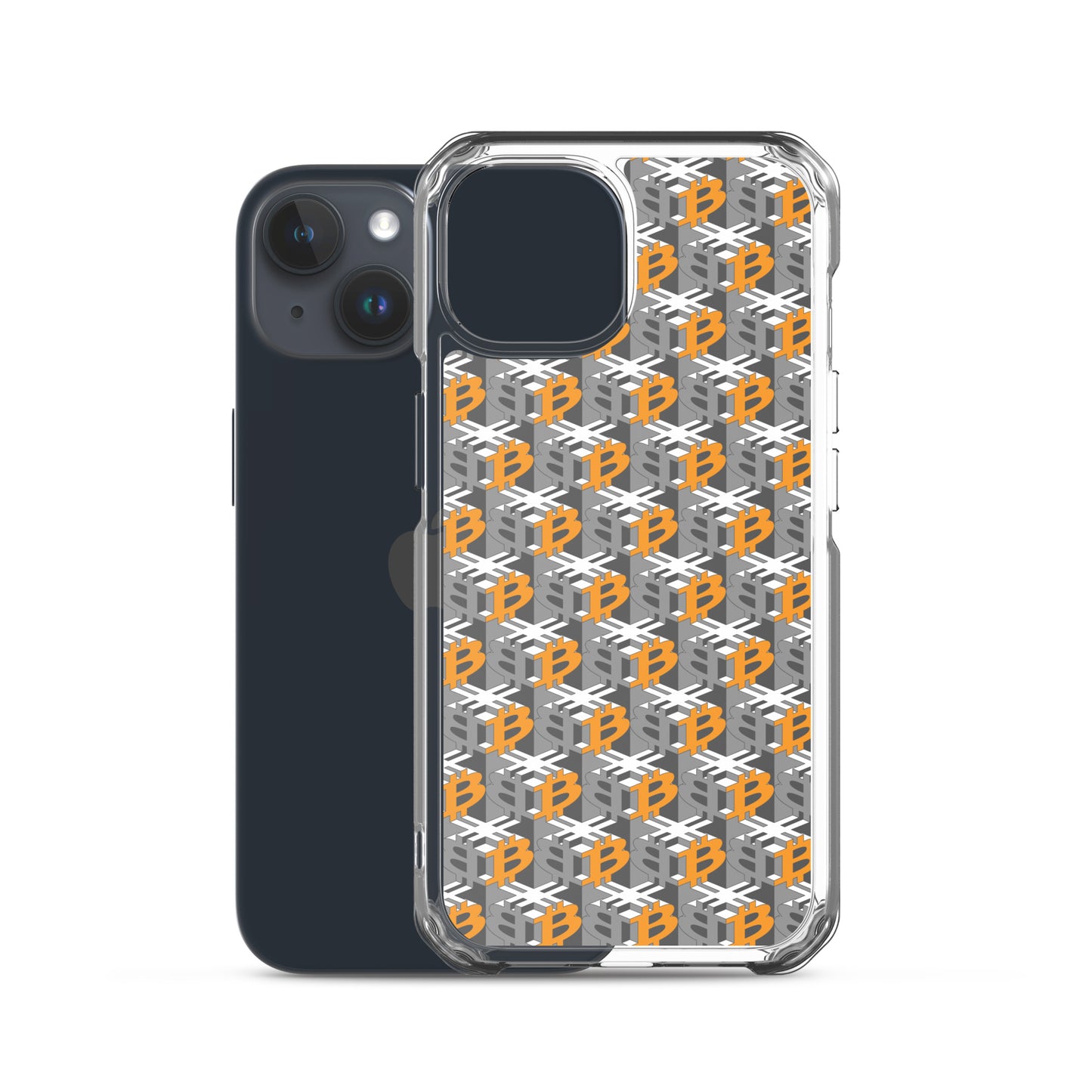 Bitcoin Dice Lattice Gray / Clear Case for iPhone®