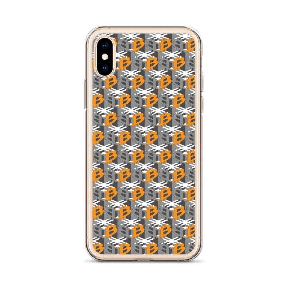 Bitcoin Dice Lattice Gray / Clear Case for iPhone®