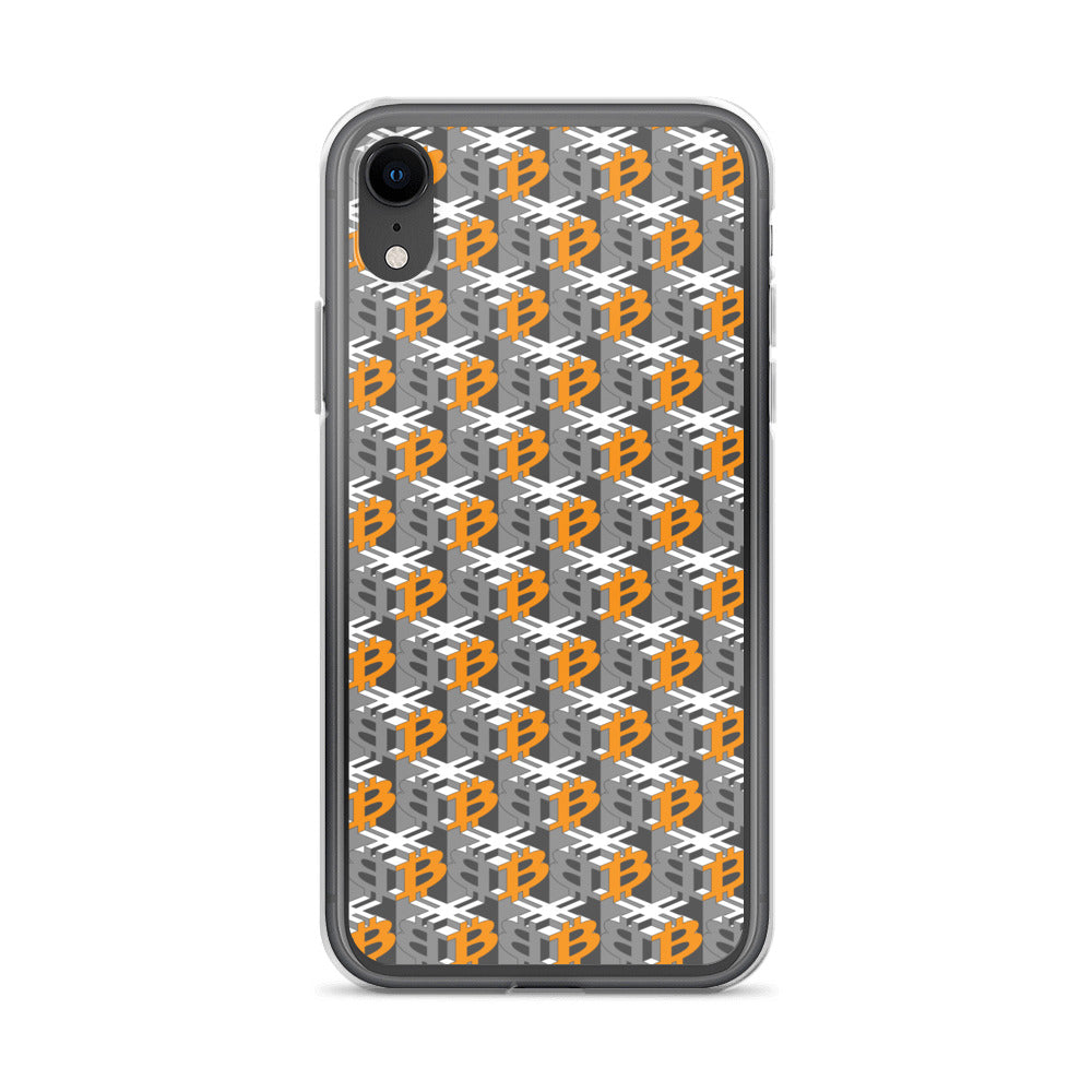 Bitcoin Dice Lattice Gray / Clear Case for iPhone®