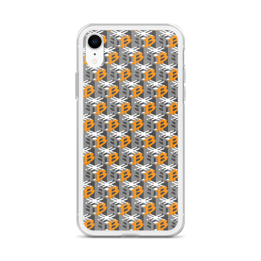 Bitcoin Dice Lattice Gray / Clear Case for iPhone®