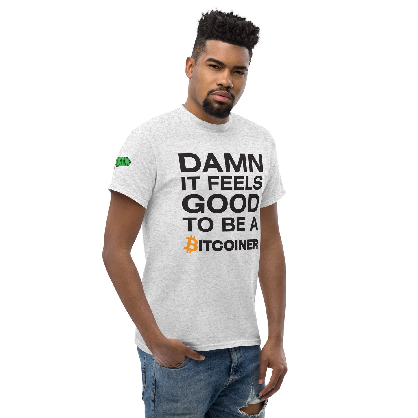 Damn it Feels Good to be a Bitcoiner Men's classic tee