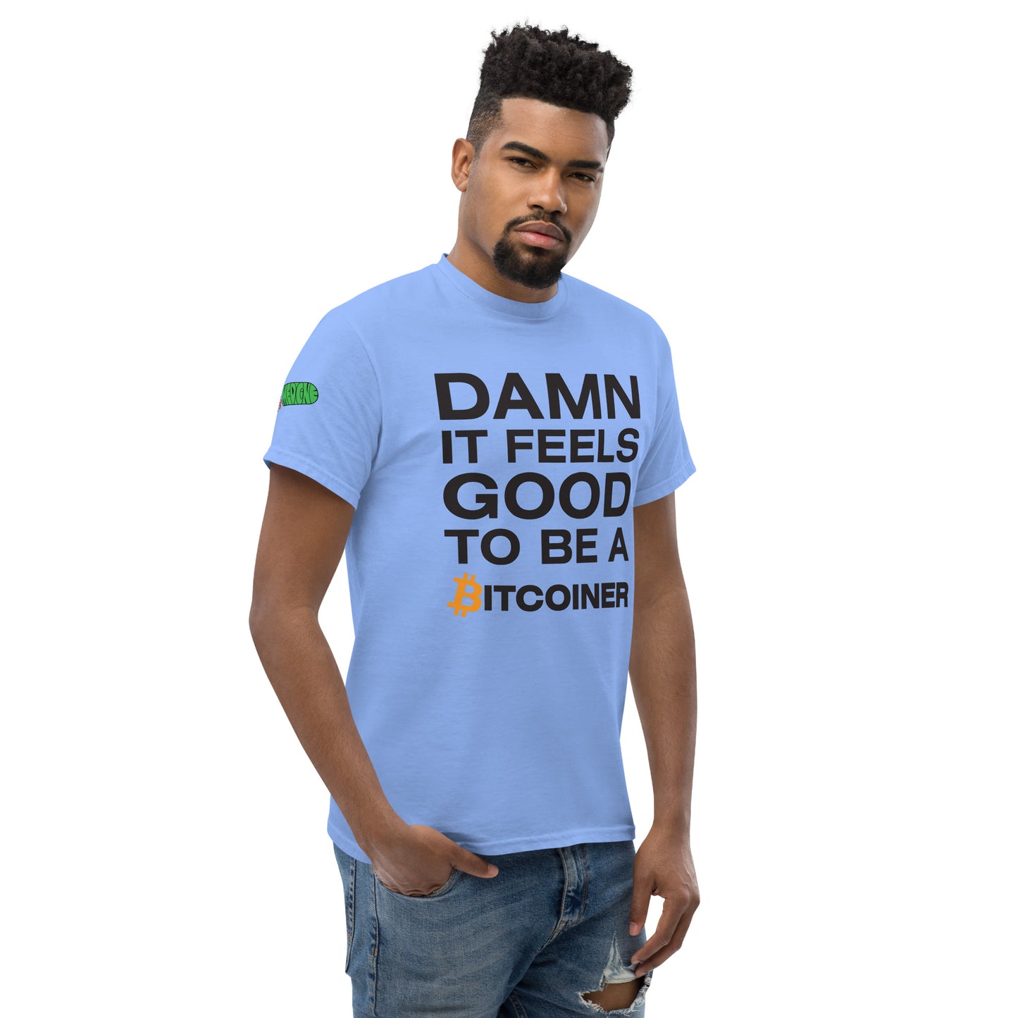 Damn it Feels Good to be a Bitcoiner Men's classic tee