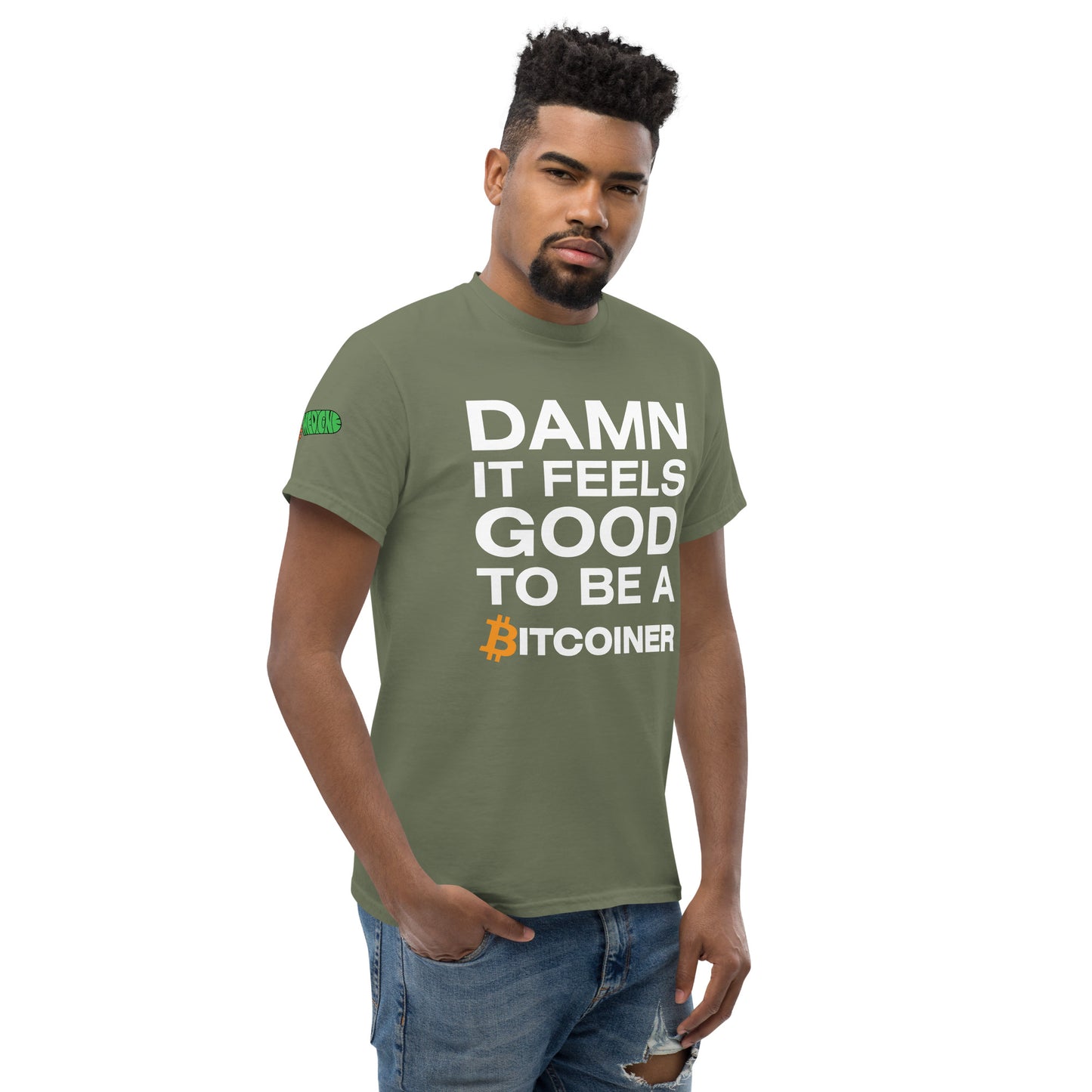 Damn it Feels Good to be a Bitcoiner Men's classic tee