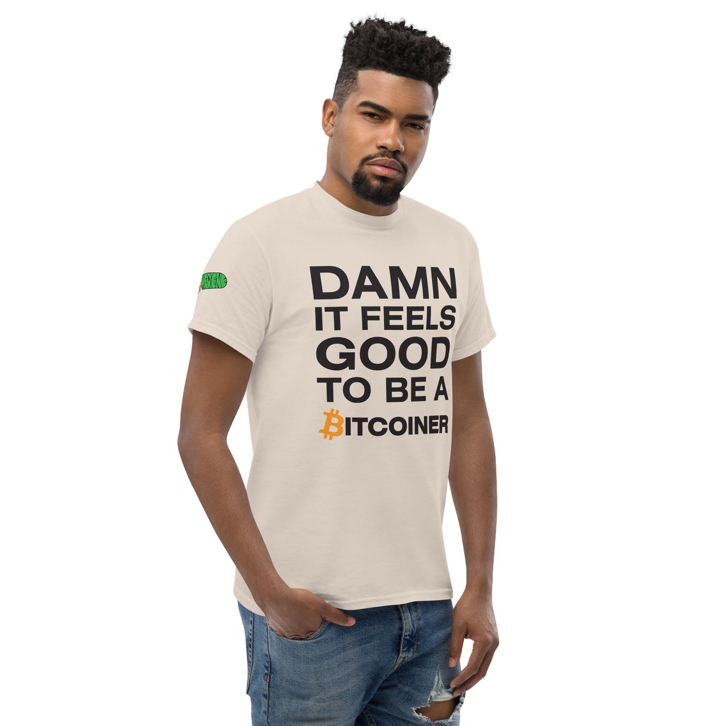 Damn it Feels Good to be a Bitcoiner Men's classic tee