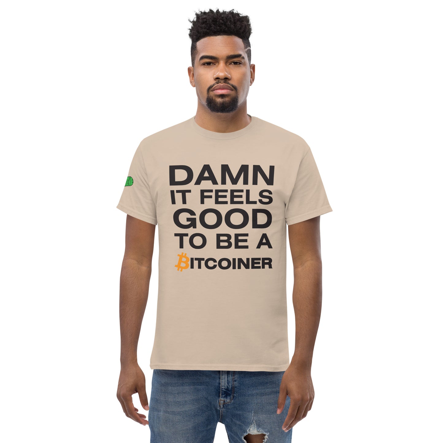 Damn it Feels Good to be a Bitcoiner Men's classic tee