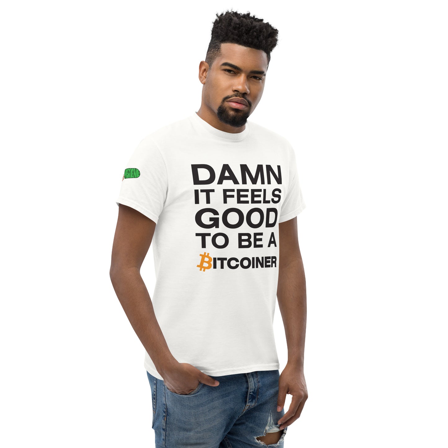 Damn it Feels Good to be a Bitcoiner Men's classic tee