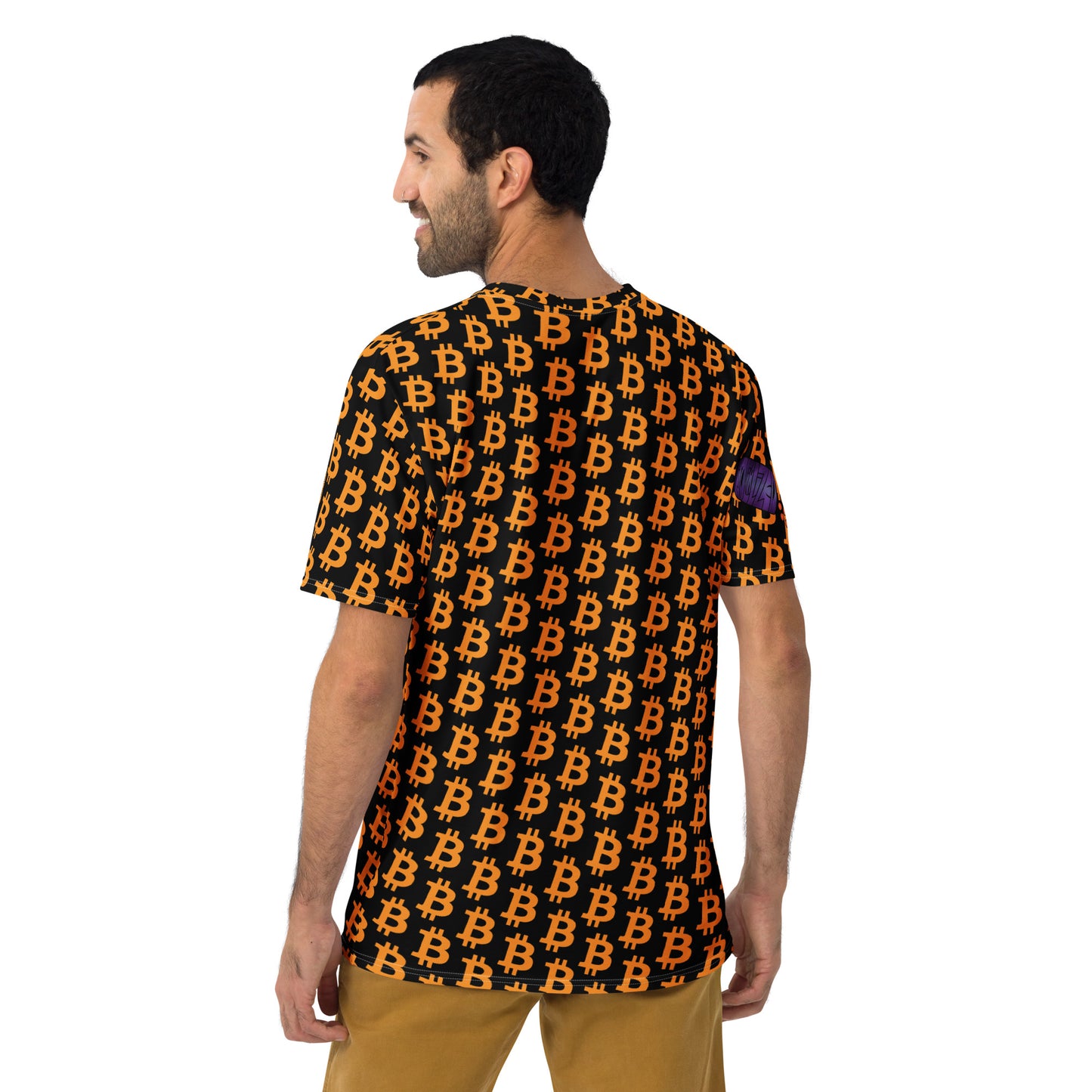 Bitcoin Polka Dot Black Men's t-shirt