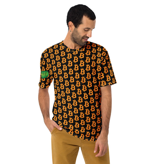 Bitcoin Polka Dot Black Men's t-shirt