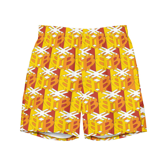 Bitcoin Dice Lattice Men's swim trunks