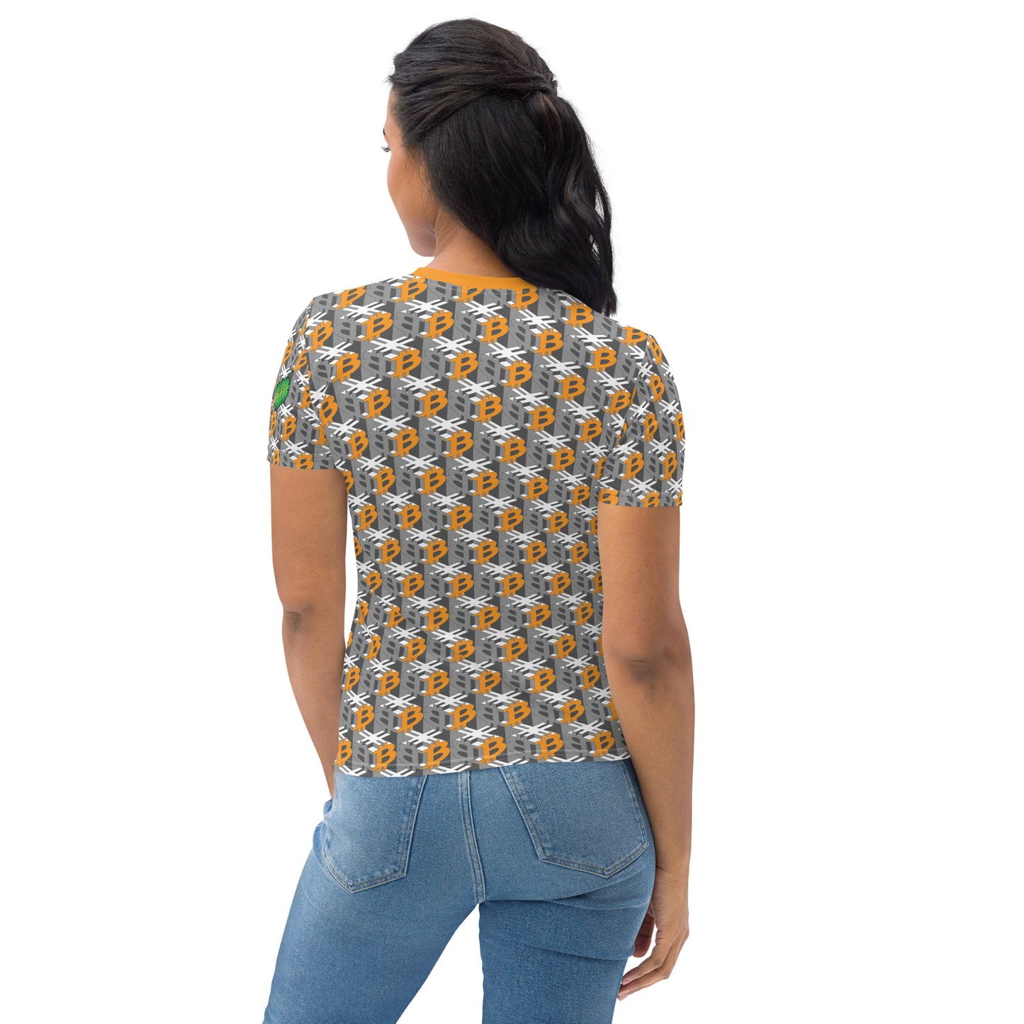 Bitcoin Dice Lattice Gray Women's T-shirt