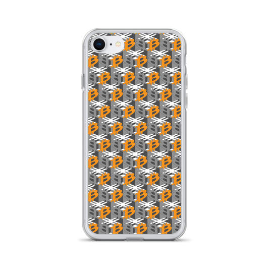 Bitcoin Dice Lattice Gray / Clear Case for iPhone®