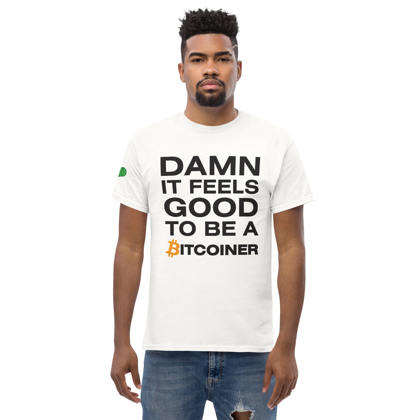 Damn it Feels Good to be a Bitcoiner Men's classic tee